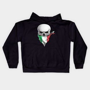 Italian Skull Bandana Kids Hoodie